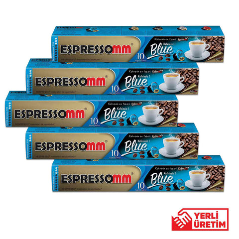 Espressomm Blue Nespresso Compatible Coffee Capsul (10 Pieces) - Pbt