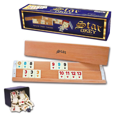 Star Wood Rummikub Set