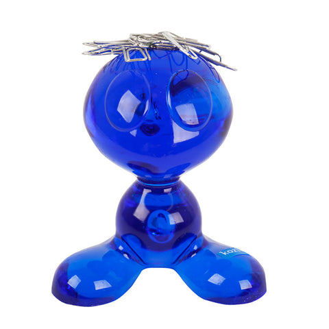 KOZIOL 5535-537 Blue Curly Paperclip Holder