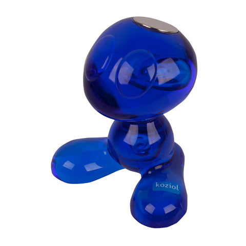 KOZIOL 5535-537 Blue Curly Paperclip Holder