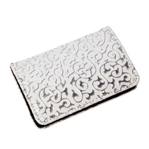 Biggdesign White Leather Cover Business Card Holder