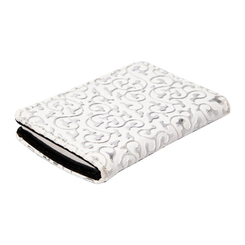 Biggdesign White Leather Cover Business Card Holder