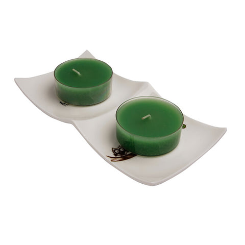 BiggHome Tealight Candle Set – Green