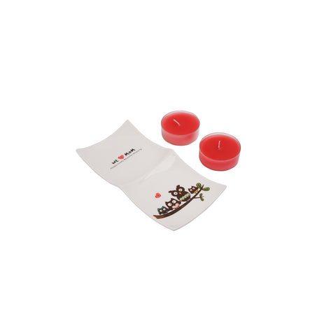 BiggHome Tealight Candle Set - Red