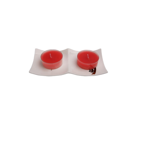 BiggHome Tealight Candle Set - Red