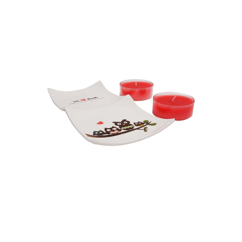 BiggHome Tealight Candle Set - Red