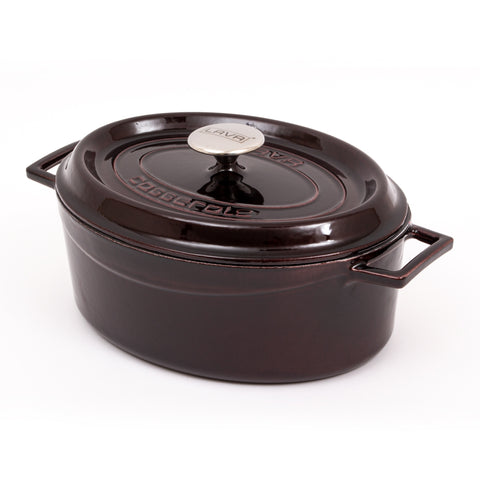 LAVA Premium Oval Cast Iron Dutch Oven 23x29 cm