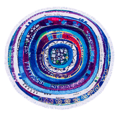 Biggdesign Evil Eye Round Beach Towel