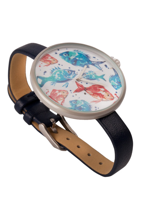 Anemoss Aquarium Women's Leather Watch