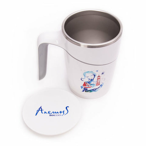 Anemoss Lighthouse Girl Suction Mug