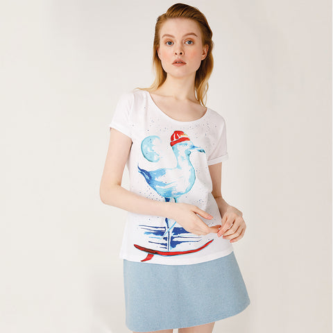 Anemoss Seagull Womens T-Shirt