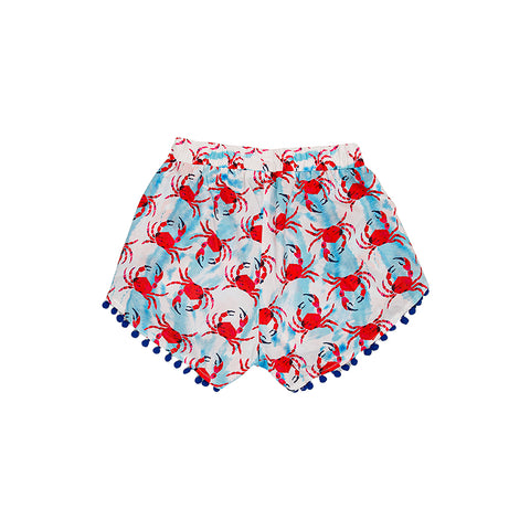 AnemosS Crab Patterned Mini Shorts