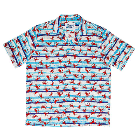 AnemosS Crab Patterned Men's Shirt S