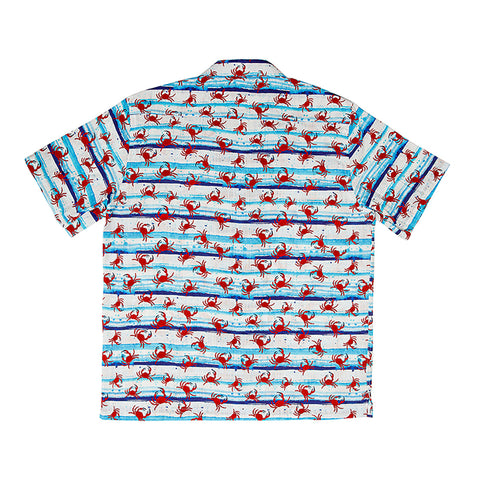 AnemosS Crab Patterned Men's Shirt S