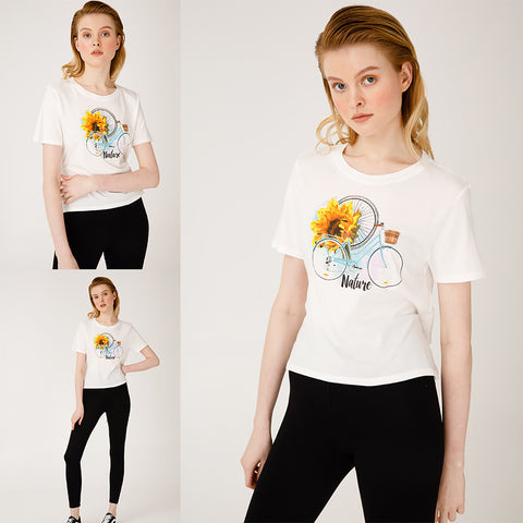 Biggdesign Nature Female T-Shirt-Small Size