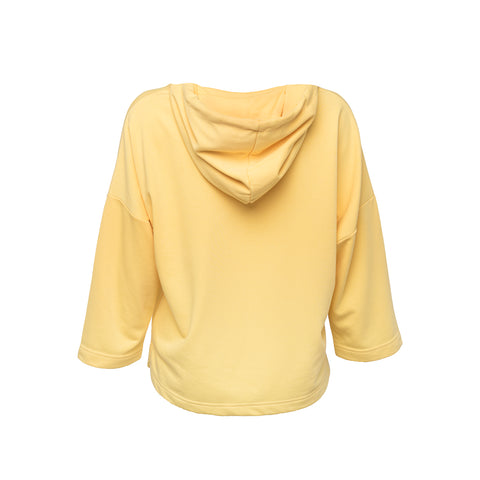 Biggdesign Nature Women Hoodie Sweatshirt Yellow