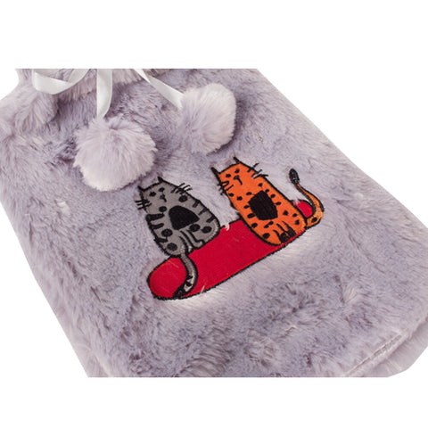 Biggdesign Cats Gray Hot Water Bottle