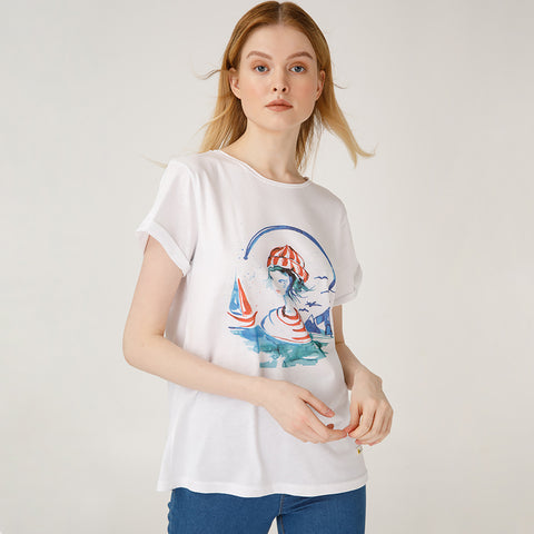 Anemoss Sailor Girl Womens T-Shirt