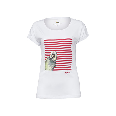 Biggdesign Pistachio Crew Neck Womens T-Shirt