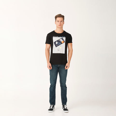 BiggDesign Faces Space Lovers Man T-Shirt