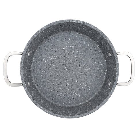 Serenk Excellence Granite Egg Pan with Glass Lid, 22 cm