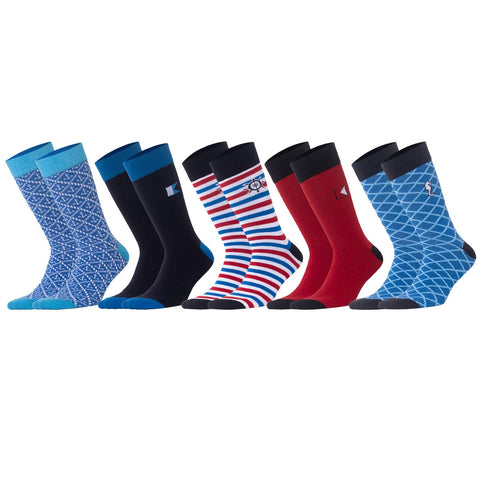 Biggdesign Ocean Men's Socks Set of 5