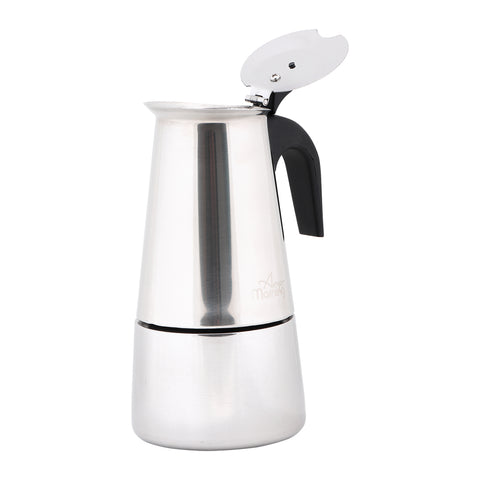 Any Morning Stove top Espresso Maker Stainless Steel Percolator Coffee Pot 200 ml