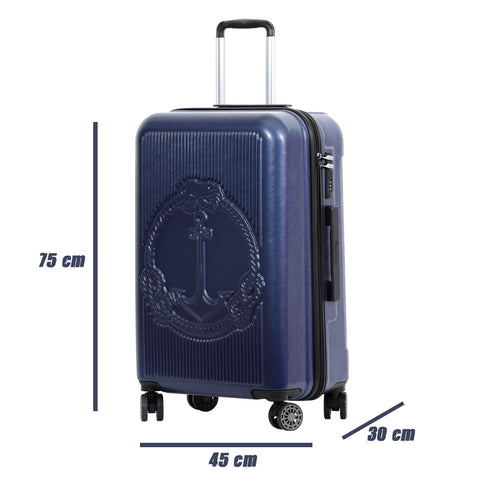 Biggdesign Ocean Suitcase Luggage, Blue, Large