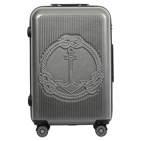 Biggdesign Ocean Carry On Luggage, Gray, Small