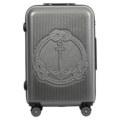 Biggdesign Ocean Suitcase Luggage, Gray, Medium