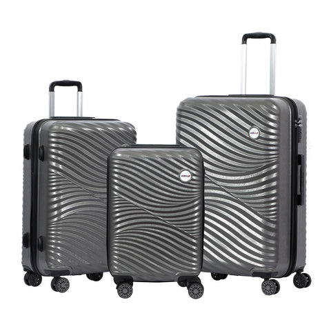 Biggdesign Moods Up Hard Luggage Sets With Spinner Wheels, Antracite, 3 Pcs.