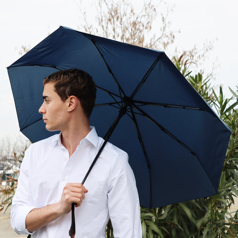 Biggdesign Moods Up Navy Blue Fully Automatic Umbrella