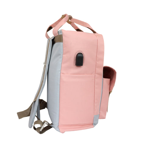 Biggdesign Cats Backpack with USB Port, Pink