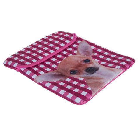 Biggdesign Neoprene Dog Patterned Pink Tablet Cover