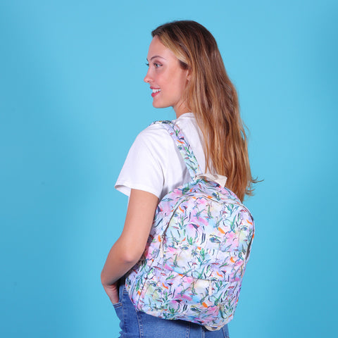 Biggdesign White Faces Backpack