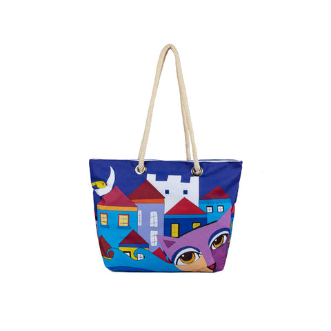 Biggdesign Owl and City Beach and Shopping Bag