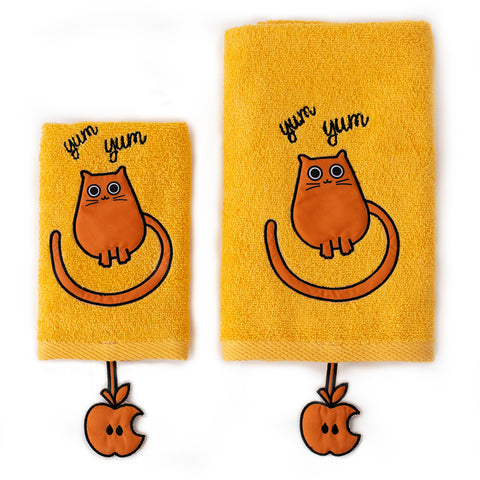 Milk&Moo Tombish Cat Baby Towel Set of 2