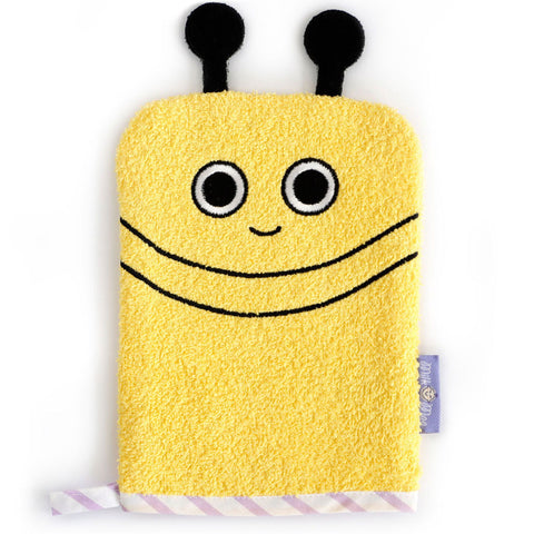 Milk&Moo Buzzy Bee Bath Glove, 100% Cotton, Ultra Soft, for Kids