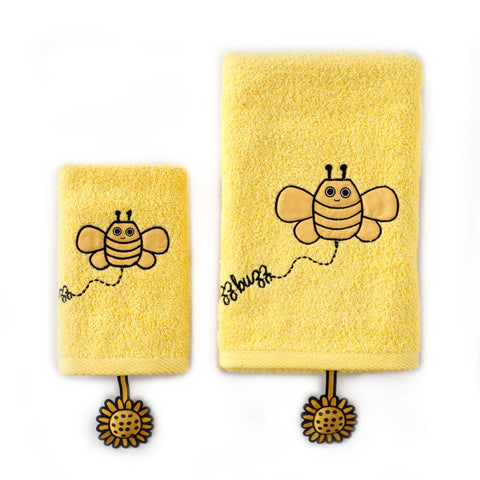 Milk&Moo Buzzy Bee Baby Towel Set of 2