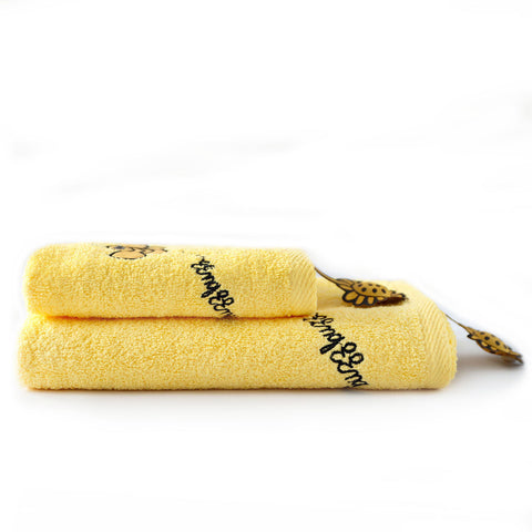 Milk&Moo Buzzy Bee Baby Towel Set of 2