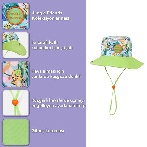 Milk&Moo Kids Hat Unisex Jungle Friends