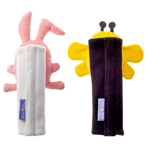 Milk&Moo Chancin and Buzzy Bee Seat Belt Cover Set for Kids