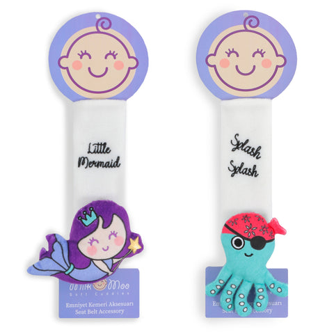 Milk&Moo Mermaid & Sailor Octopus Seat Belt Accessory Set For Kids