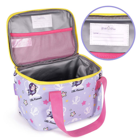 Milk&Moo Insulated Lunch Box For Kids Blue Pink