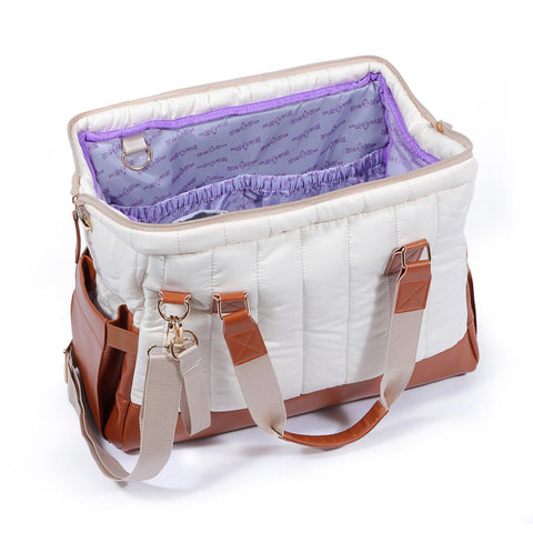Milk&Moo Diaper Bag Quilted Brown and Beige
