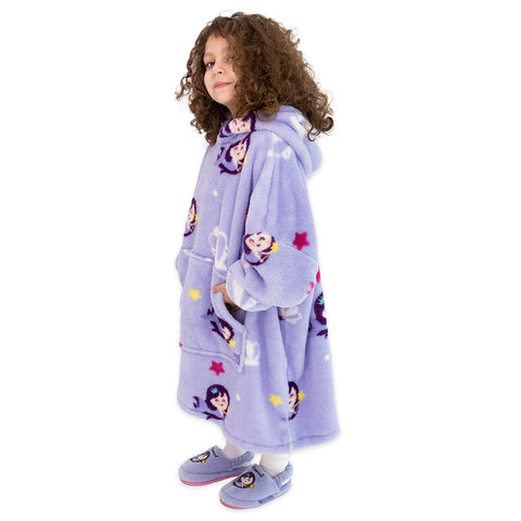Milk&Moo Little Mermaid Wearable Blanket Hoodie Kid Boys Girls Purple