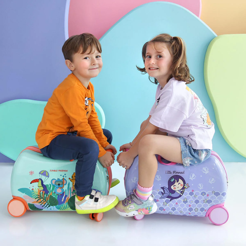 MILK&MOO Rideable Children's Suitcase Jungle Friends