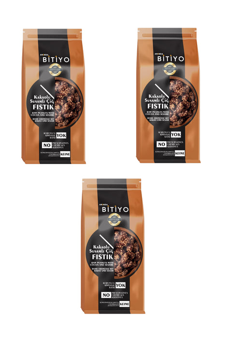 Anında Bitiyo Sesame Raw Peanuts 90 gr x 3 pieces