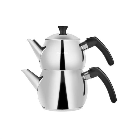 Karaca - Teapot Set Double Stainless Steel