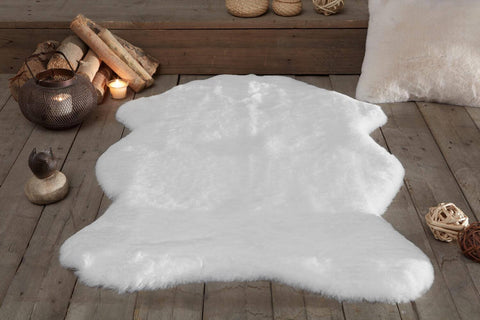 Jassrug Fur Fleece Carpet 100x140 White